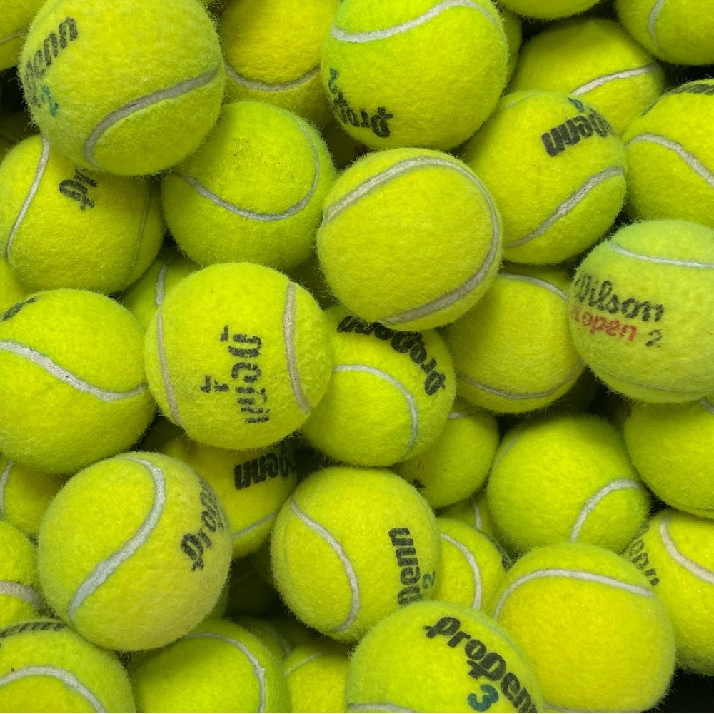 50 Used Tennis Balls for Dogs Assorted Bulk Lot